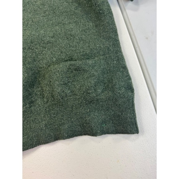 Willi Smith Merino Wool Short Sleeve Green Sweater Pocket Top Womens Large - Picture 3 of 7